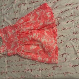 Floral Pink and White Dress